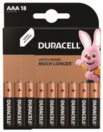 Elem, AAA mikro, 18 db, DURACELL "Basic"