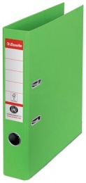 Iratrendező, 50 mm, A4, környezetbarát, élvédő sínnel, ESSELTE "No.1", zöld