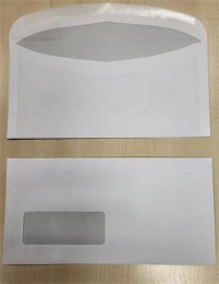 Boríték, C6/C5, enyvezett, bal ablakos (35*90) KF