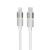 Töltőkábel, USB-A - lightning (Apple), 27W, 1 m, AVAX "CB314 Glowy", fehér