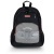 Hátizsák, iskolatáska, cipzáras, GABOL "Trick", szürke-fekete, gördeszka